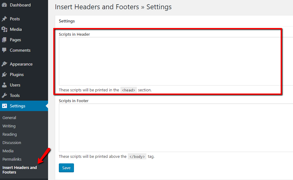 access insert headers and footers interface