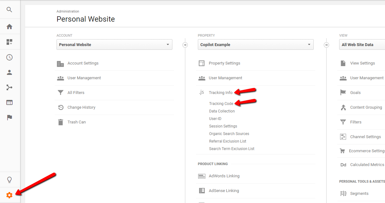 how to find google analytics tracking code