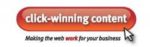 click-winning content logo