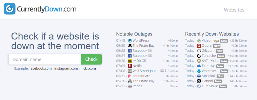 Is your website down?